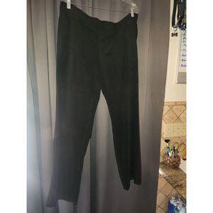 Danskin Now Black Fleece Lounge Pants Size L 12-14 Soft Sweatpants Joggers